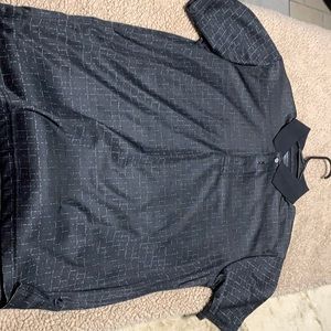 Black golf polo shirt